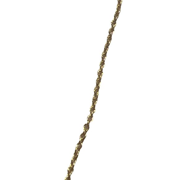 Vintage Gold Tone Knot Pendant Necklace Dainty Lobster Clasp 18" Layer Estate - Picture 3 of 4